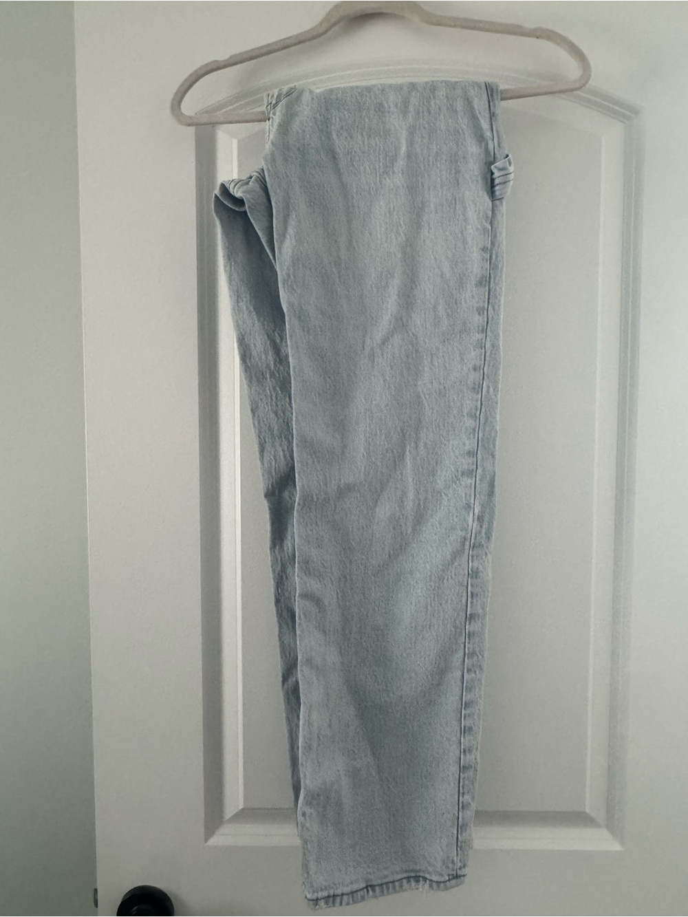 Abercrombie & Fitch Light Blue High-Rise Straight Jeans